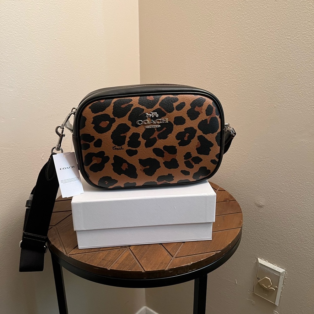 Coach leopard print bag